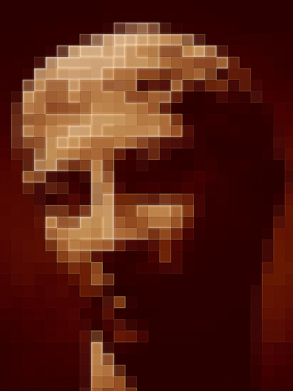 Mosaic face - - Introducing 'Patternism.' - Sony DMC-F707 - infrared - Metropolitan Museum New York City - Tony Karp, design, art, photography, techno-impressionist, techno-impressionism, aerial photography , drone , drones , dji , mavic pro , video , 3D printing - Books -