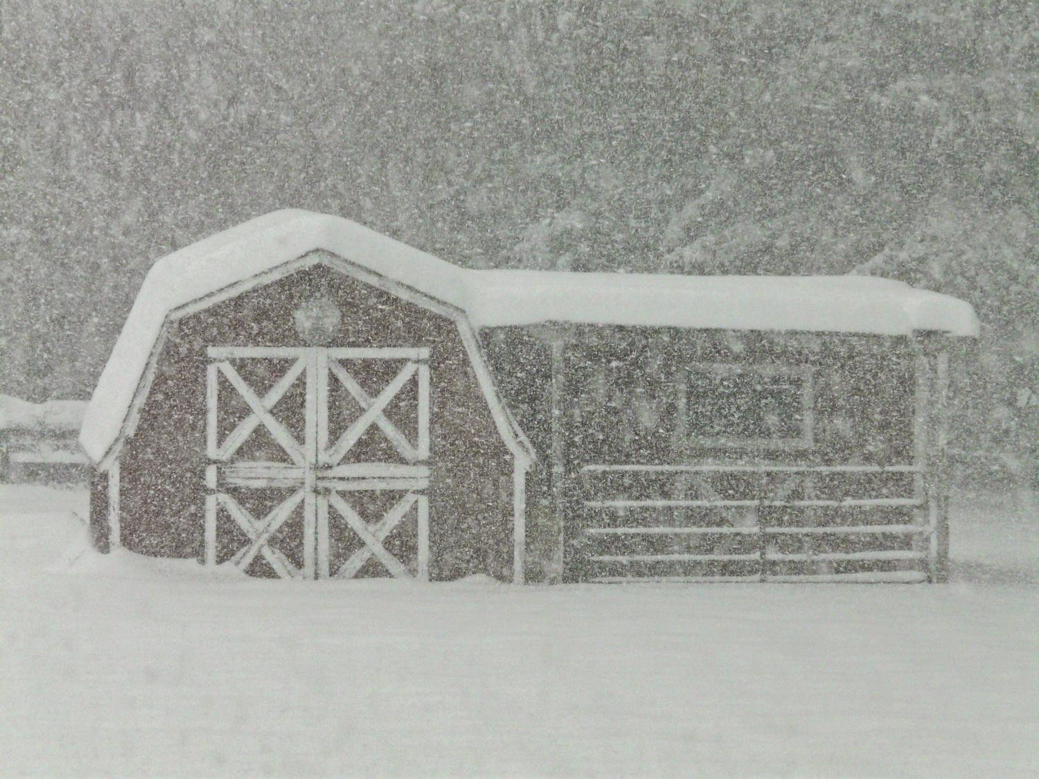 -  Panasonic DMC-FZ18 - Our poor little barn, buried in the snow. - Tony Karp, design, art, photography, techno-impressionist, techno-impressionism, aerial photography , drone , drones , dji , mavic pro , video , 3D printing - Books -